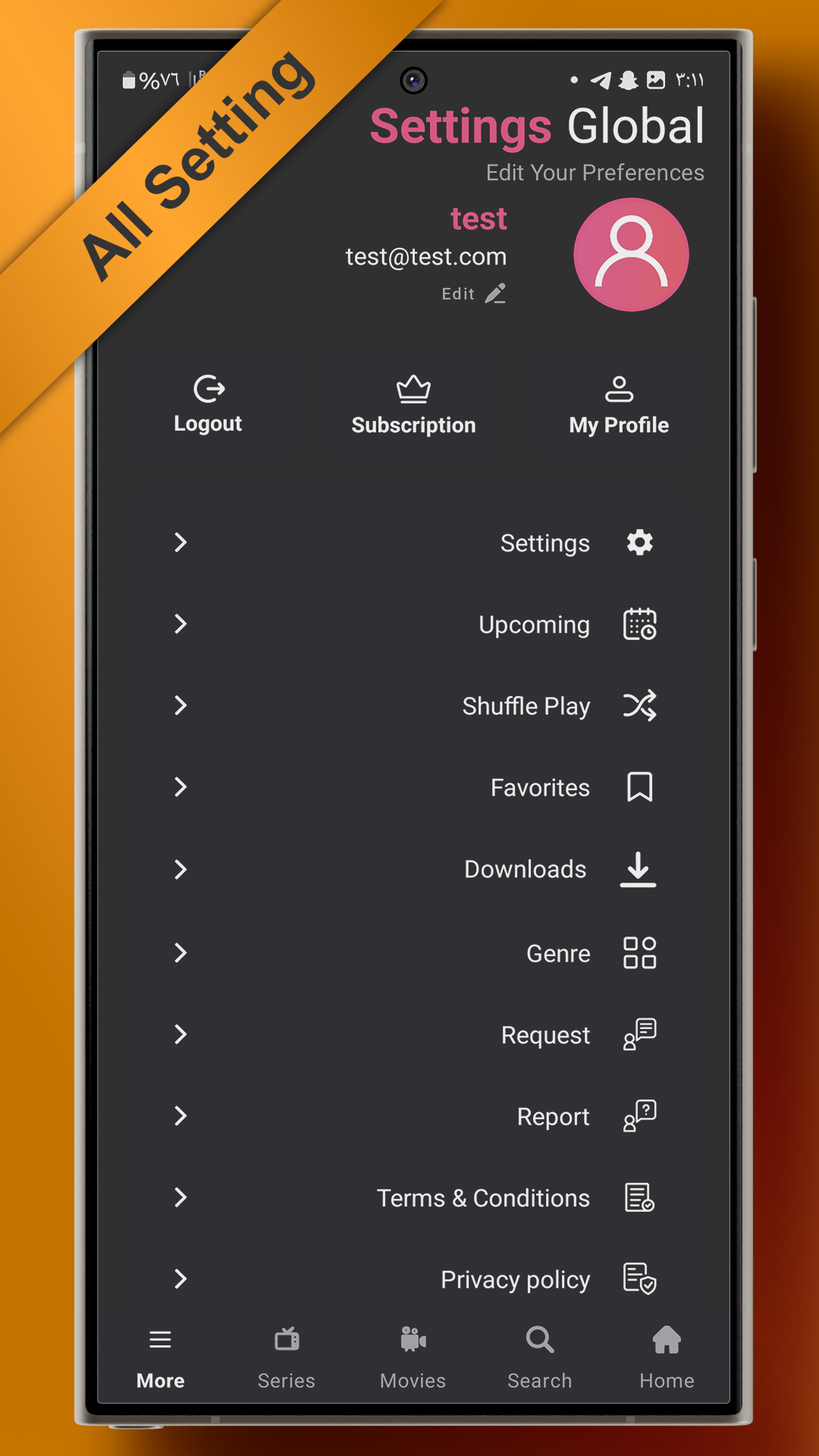 all settings
